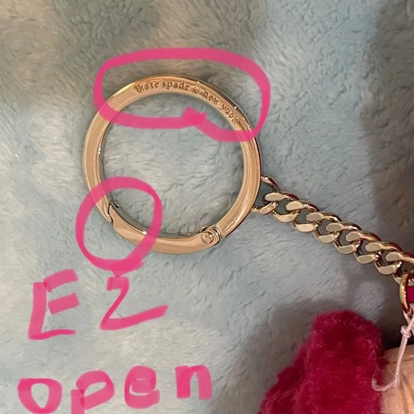 KATE SPADE CLAUDE DACHSHUND KEYCHAIN BAG CHARM KEY FOB COLLECTIBLE NWT Novelty - Picture 7 of 15